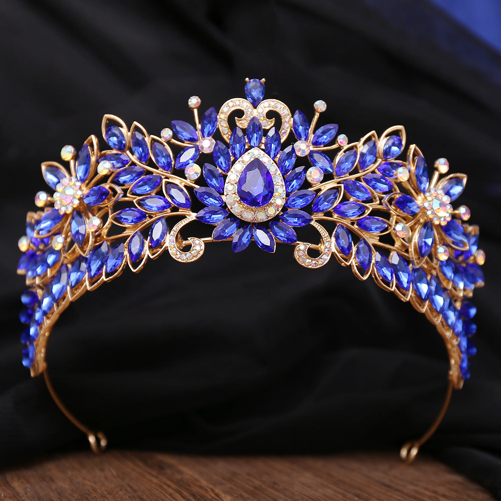 Bridal Crown Hair Accessory with Rhinestones