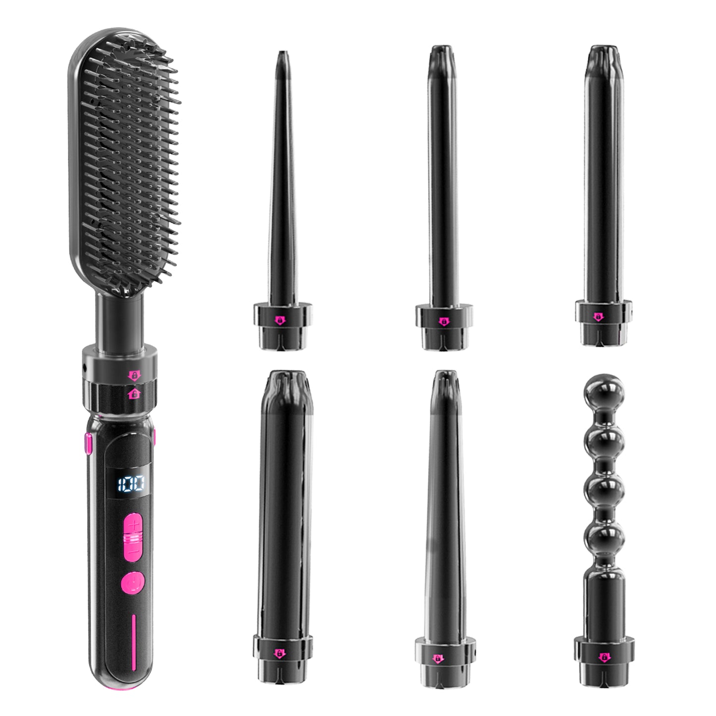 Ceramic 2-in-1 Curling and Straightening Iron with PTC Fast Heating