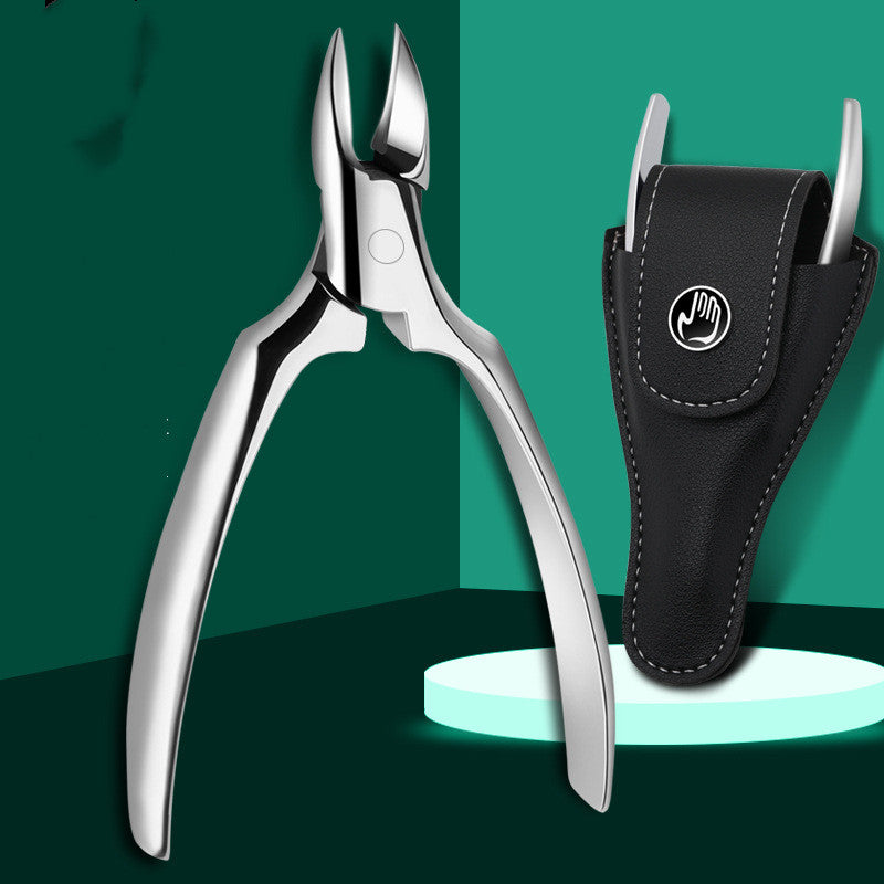 Stainless Steel Olecranon Nail Clipper Plier Set with Leather Case