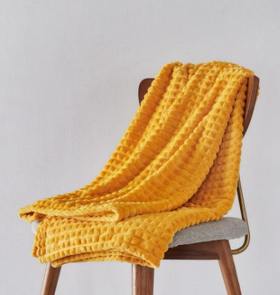 Flannel Plaid Bed Cover Blanket Sofa Throw Winter Nap Blanket European Style