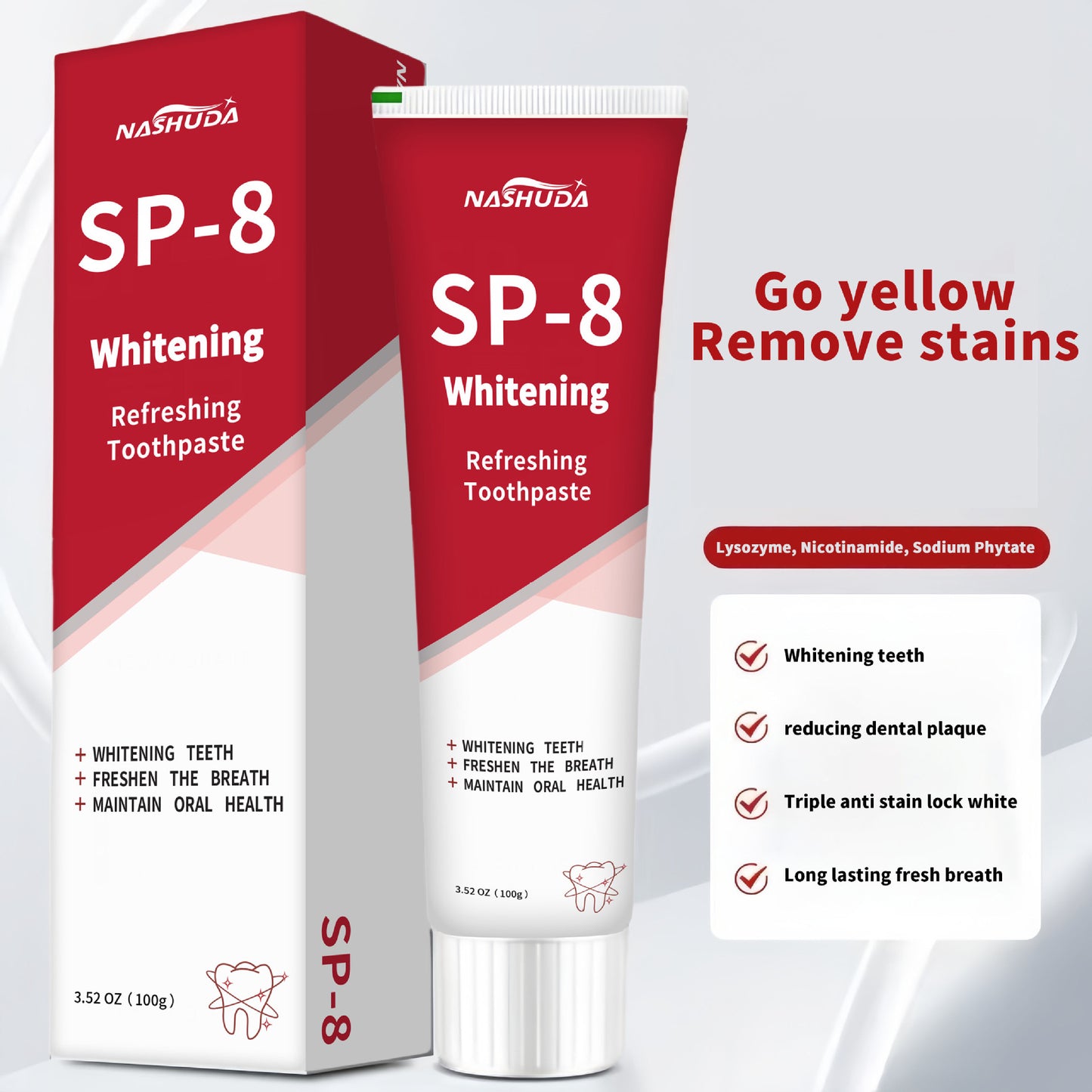 Probiotics Toothpaste for Stain Removal & Fresh Breath - 1-3 Pack