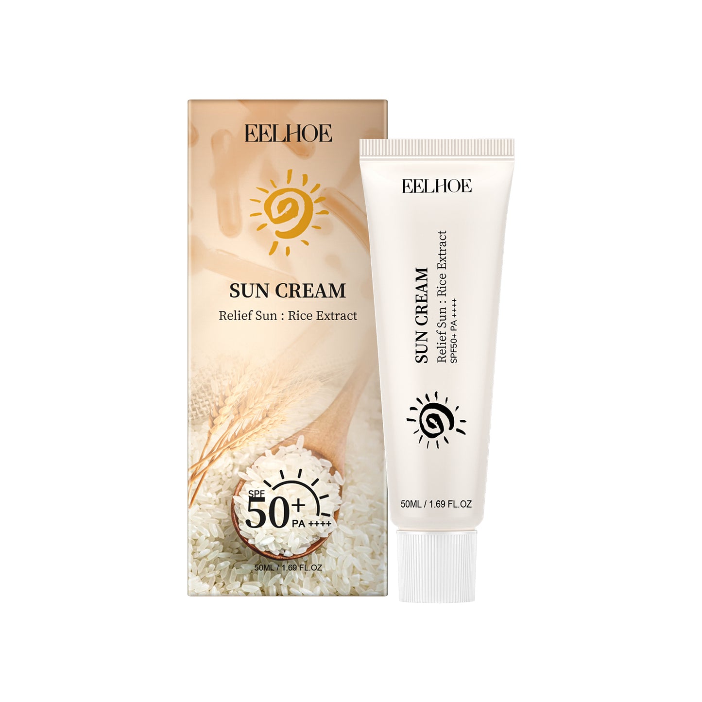 Rice Moisturizing Face Cream with Ginseng & Green Tea Extract - 50ml