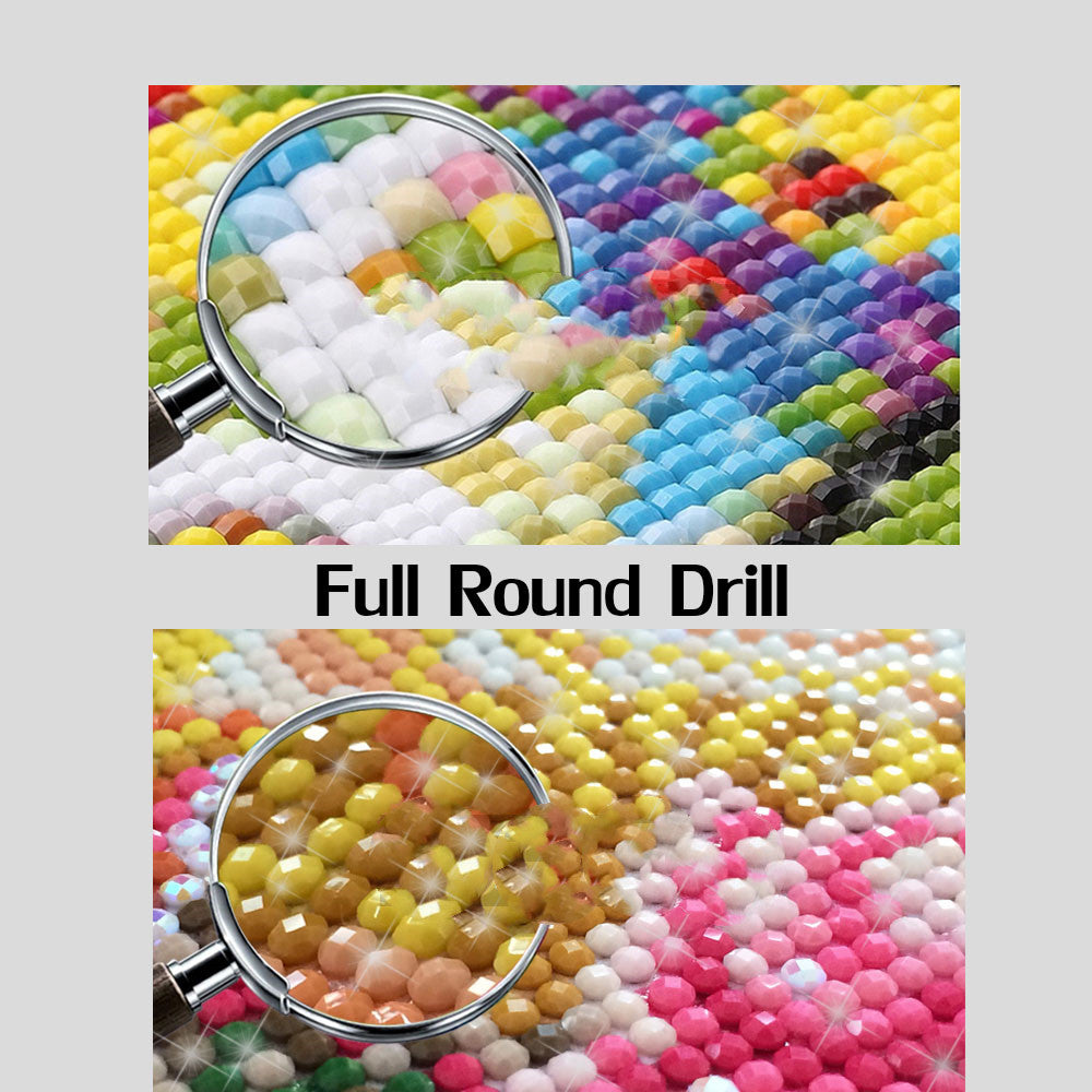 Diamond Painting Cross Stitch Kit - Home Decor & Gift - 5D Square & Round Diamonds