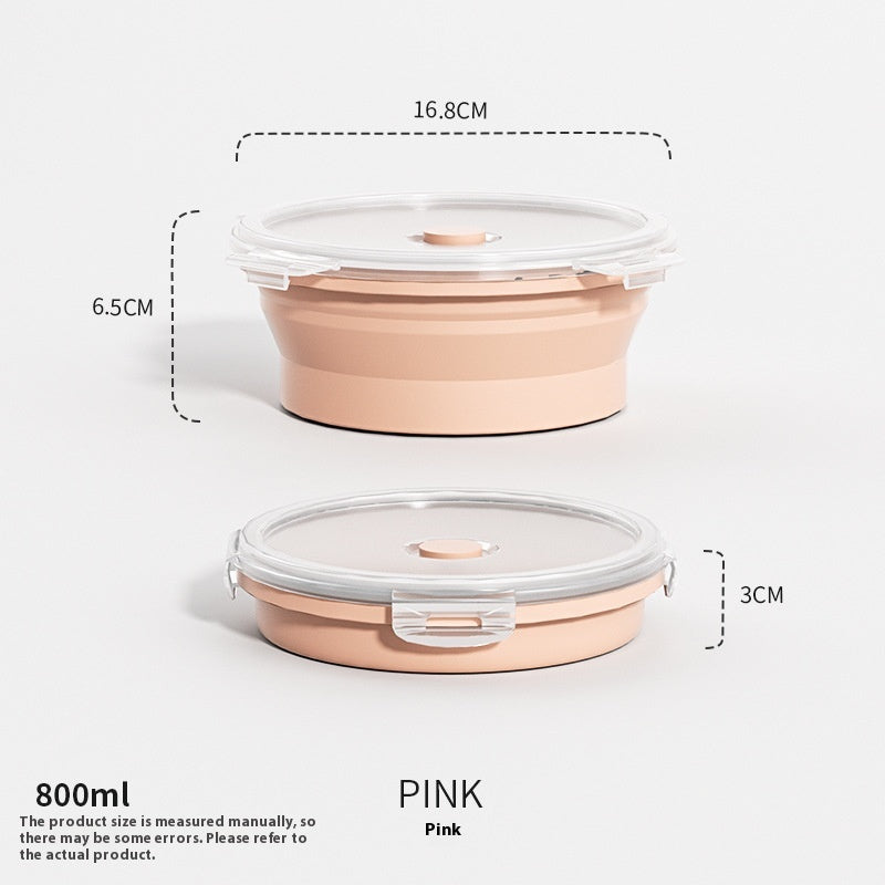Outdoor Silicone Folding Lunch Box Set - Reusable Food Storage Container