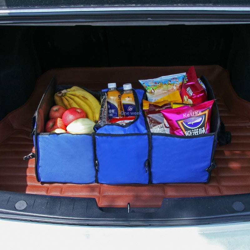 Car Trunk Storage Bag - Foldable Cargo Organizer for Vehicles