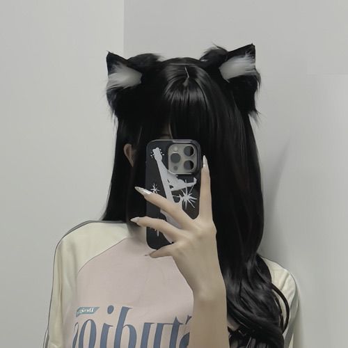 Cat Ear Headband with Pearls - Multiple Colors