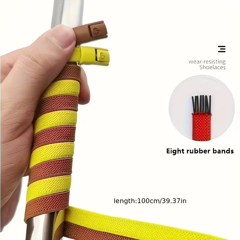 Stretch Magnetic No Tie Shoelaces - Easy Slip-On Shoe Strings