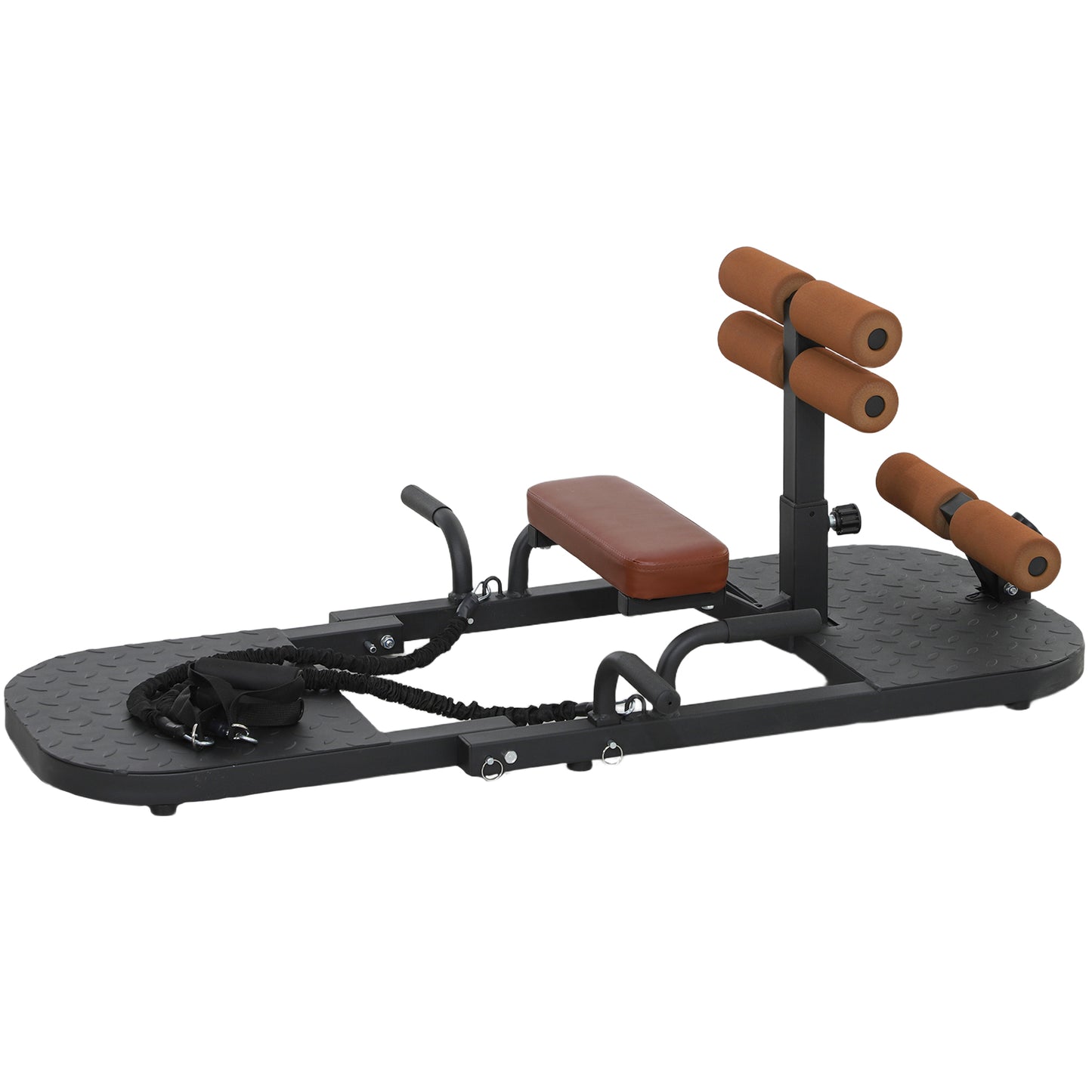 Foldable Hip Thrust & Sissy Squat Machine - Black
