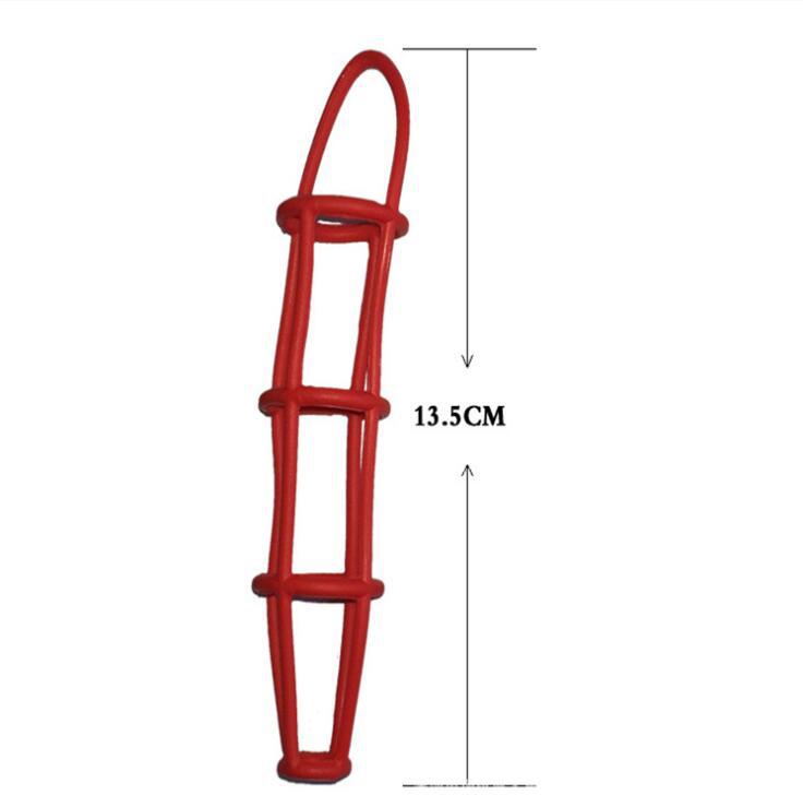 Men's Soft Rubber Ring for Delay Timing - Silicone Mesh Cover