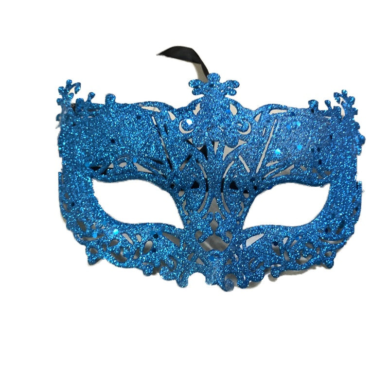 Gold Half Face Mask for Parties and Costumes - Bright Gold, Free Size