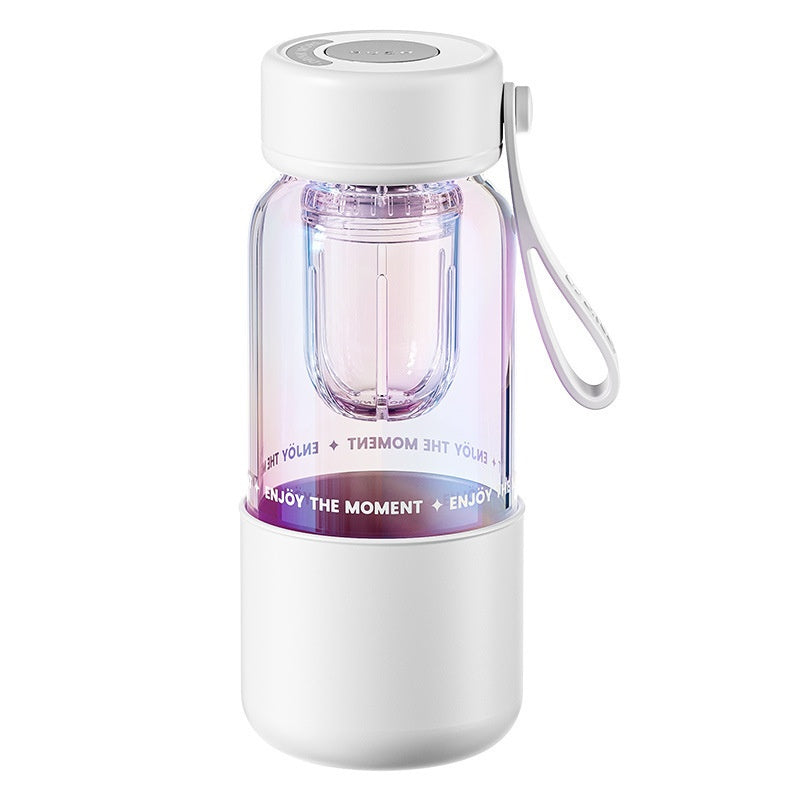 Magnetic Elastic Tea Water Separator Glass Cup with Lid 500mL