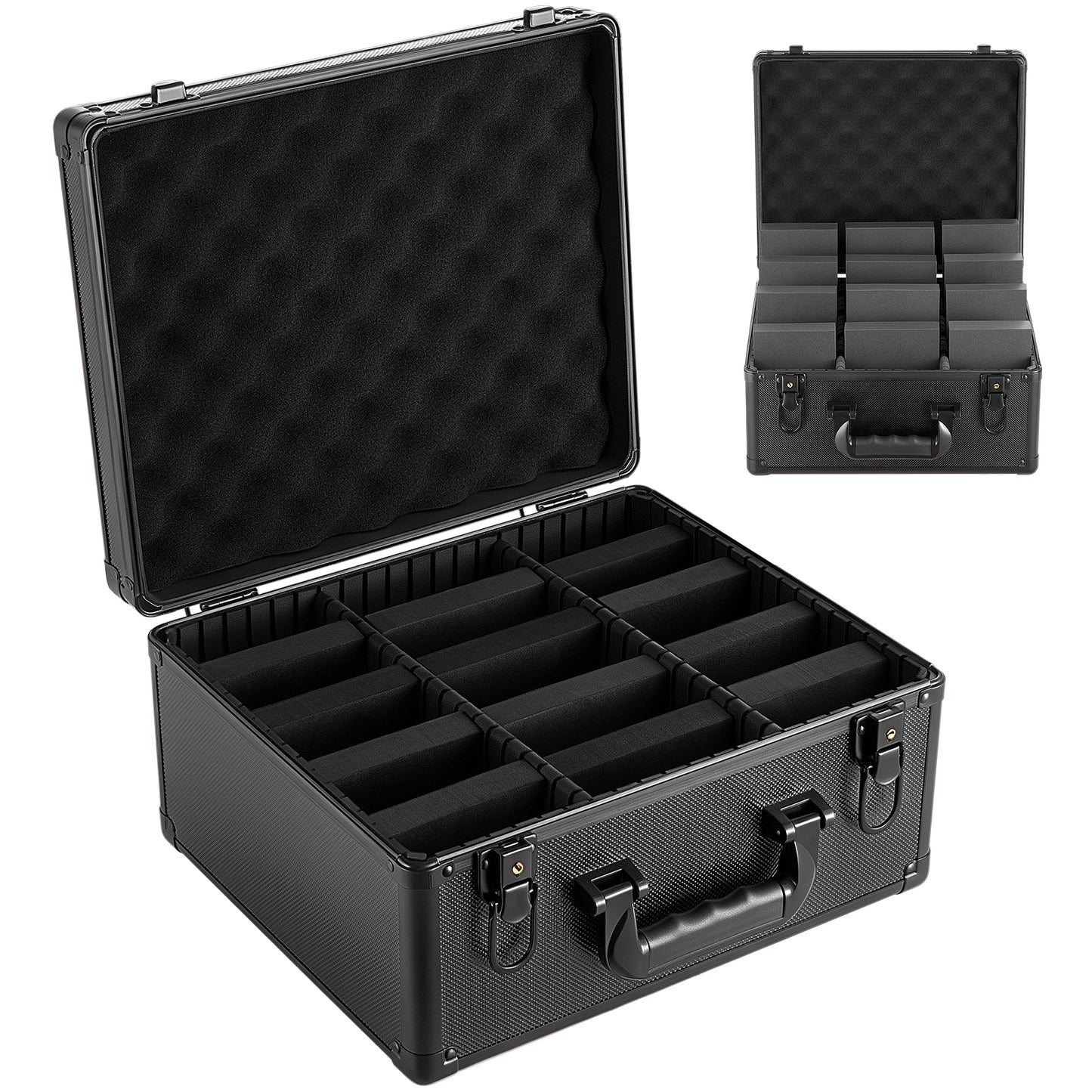 Card Storage Box 3 Row PSA BGS SGC Slab Holder Organizer with Lock and Dividers