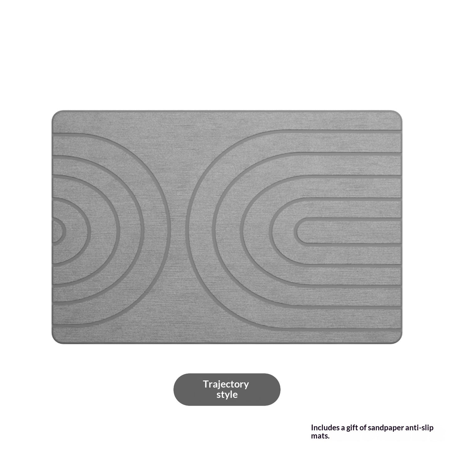 Diatomaceous Mud Carving Bathroom Floor Mat - Water-Absorbing, Quick-Dry, Non-Slip, Modern Minimalist Design