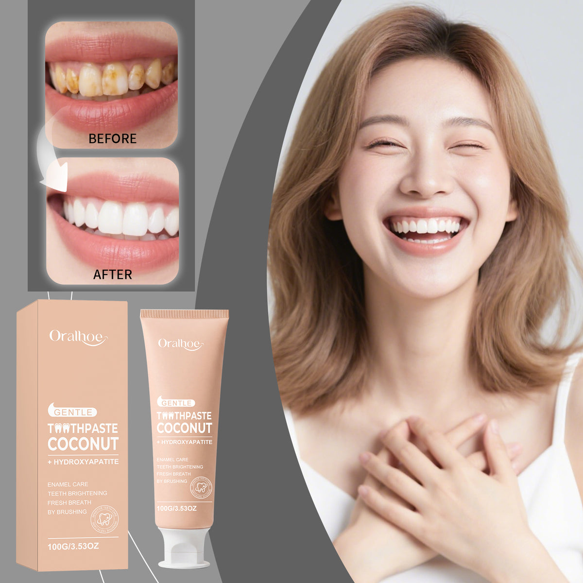 Coconut Whitening Toothpaste 100g