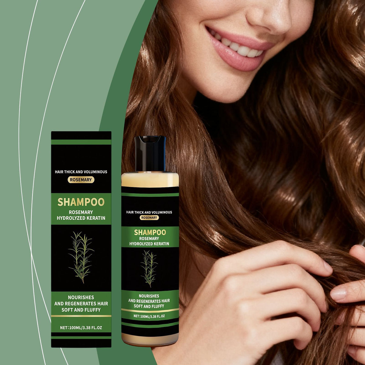 Keratin Moisturizing Shampoo for Voluminous Hair - 100ml