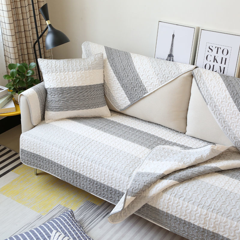 Minimalist Striped Pillow Cover - Cotton Bedding Accent Decor