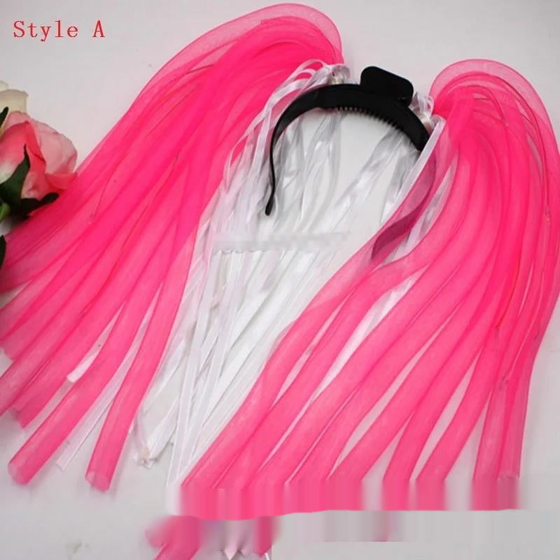Glow LED Rave Hair Band with Light Up Braids Crown for Festivals & Parties