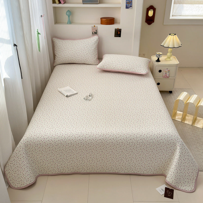Double-Sided Pure Cotton Quilted Mattress Cover Bedspread - Multiple Sizes & Patterns