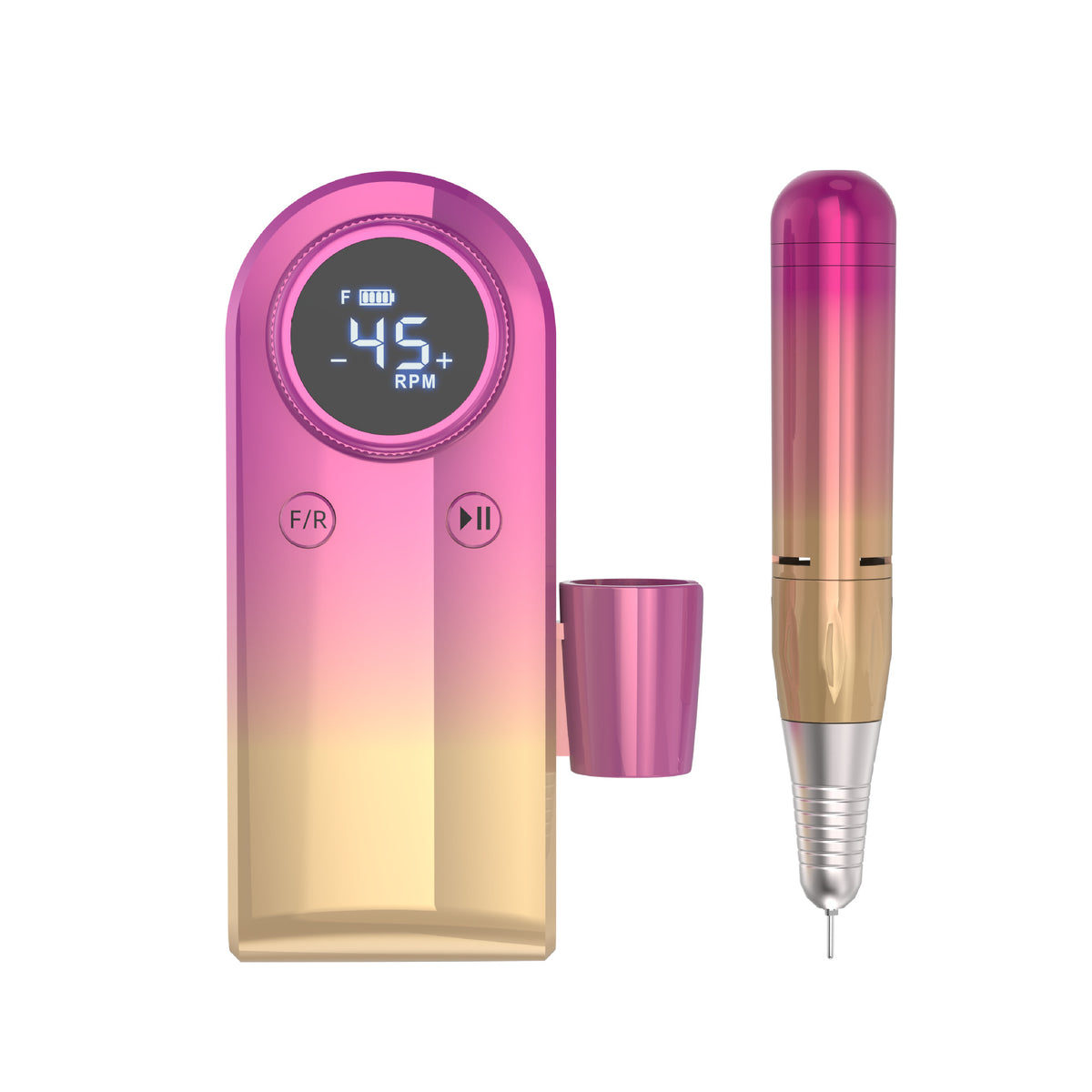 Rechargeable Portable Nail Sander with LED Display and Multiple Colors