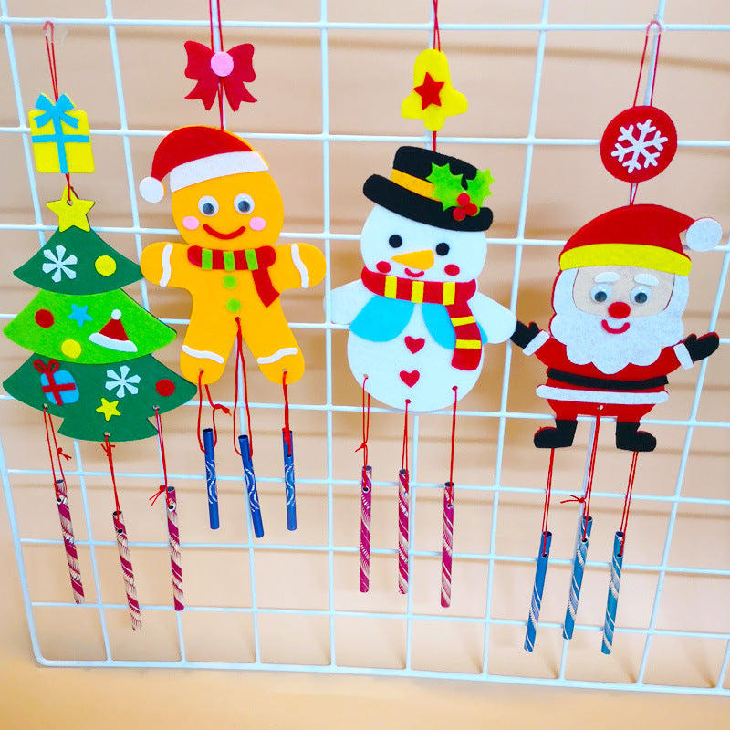 Christmas Wind Chime Decoration Pendant Nonwoven Festive Outdoor Decor