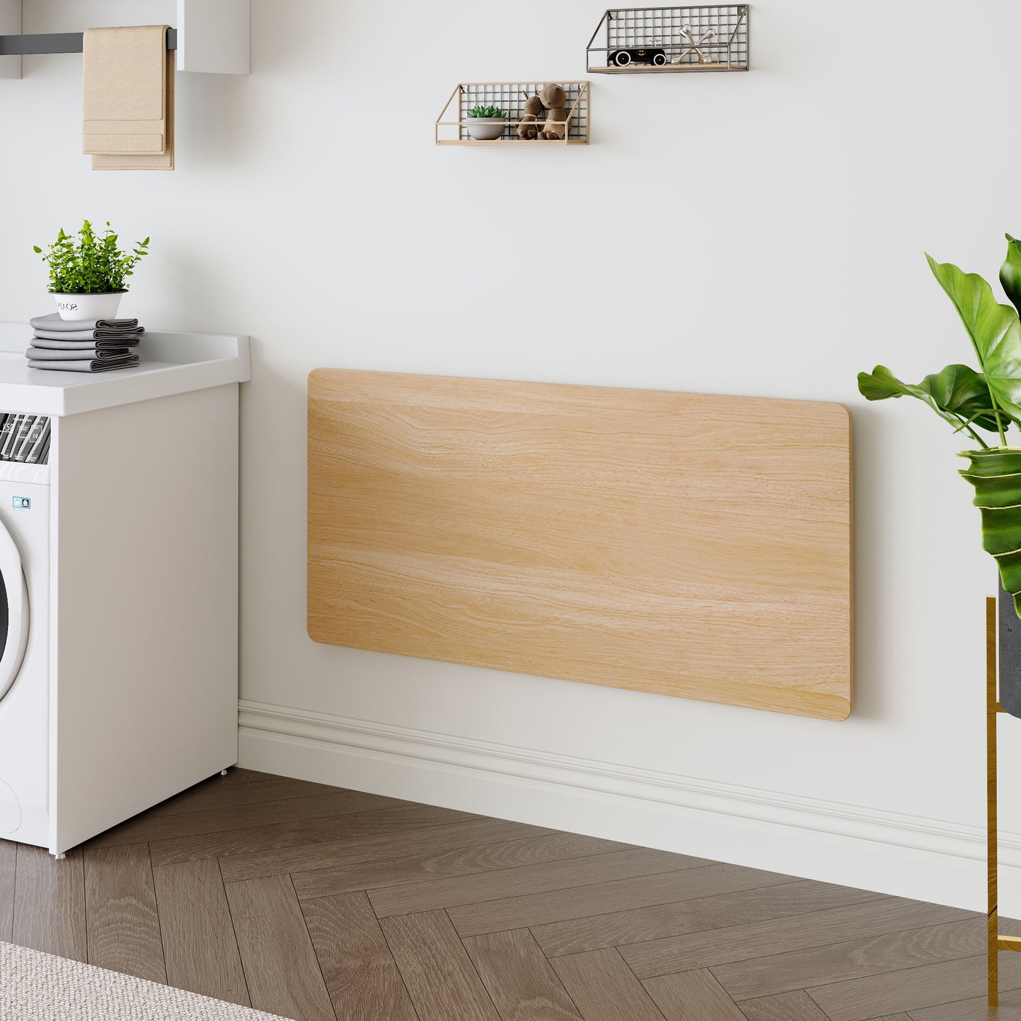Laundry Room Folding Table Wall Mounted For Small Spaces,Fold Down