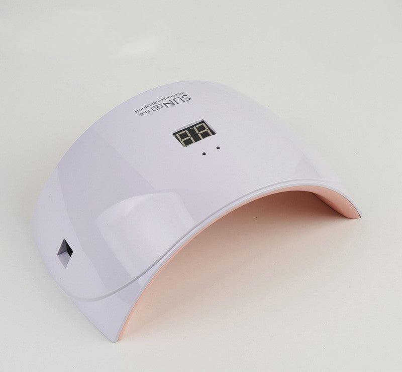 LED Nail Lamp with Display - 36W, 18 Bulbs, White