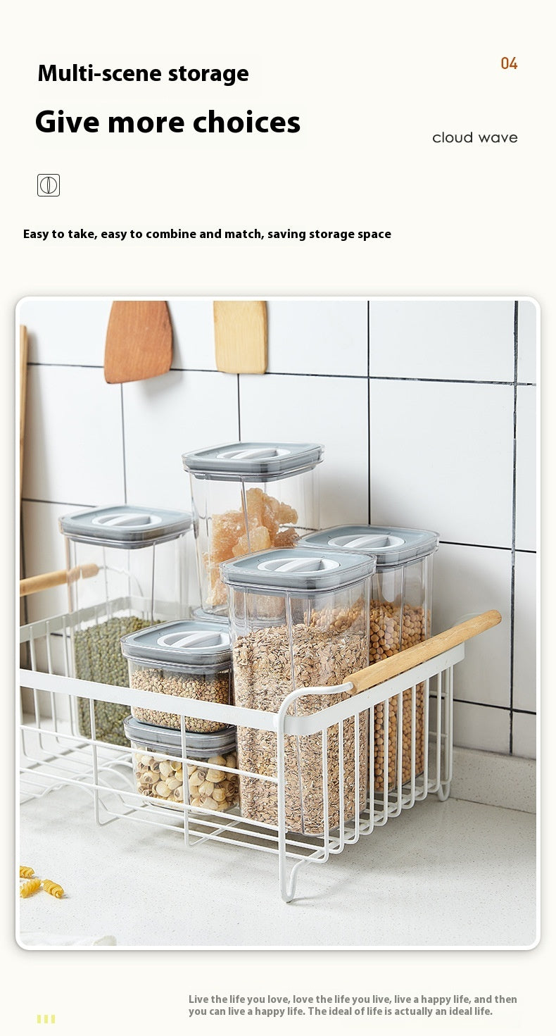 Kitchen Spiral Storage Jar Set - Vacuum Sealed Food Storage Containers