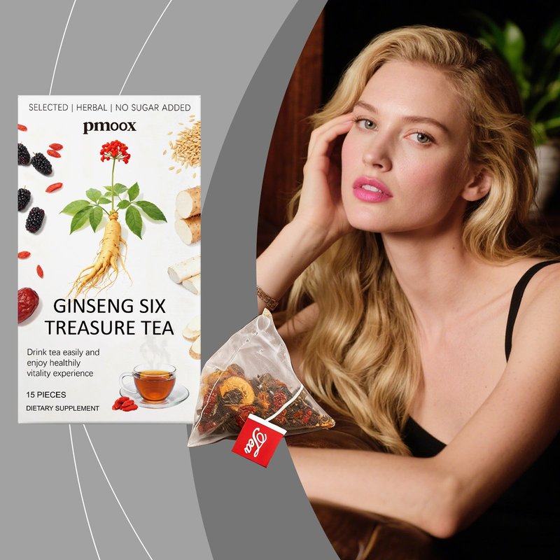 Healthy Tea Bags - 15 Count Mulberry Ginseng Blend