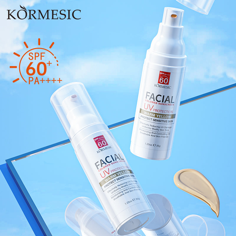 Tinted Facial Sunscreen Lotion SPF Protection for Skin Care