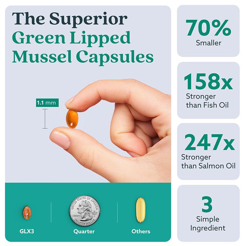 Green-Lipped Mussel Oil Capsules Dietary Supplement for Adults