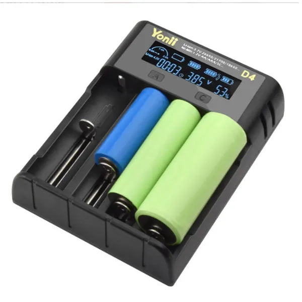 USB LCD Smart Battery Charger for AA AAA NiMH Li-ion Batteries