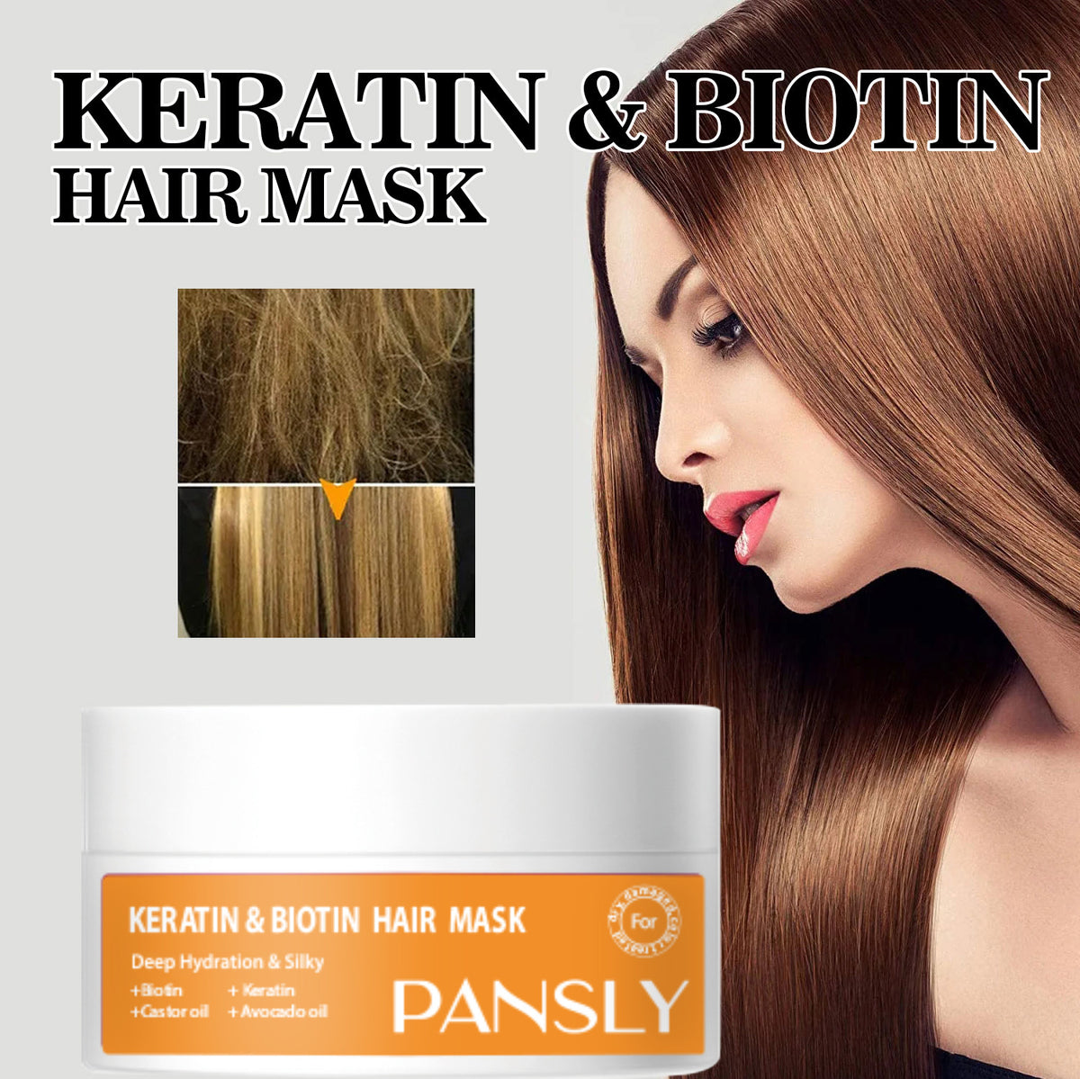 Biotin Keratin Hair Mask Repair Smooth - 100ml