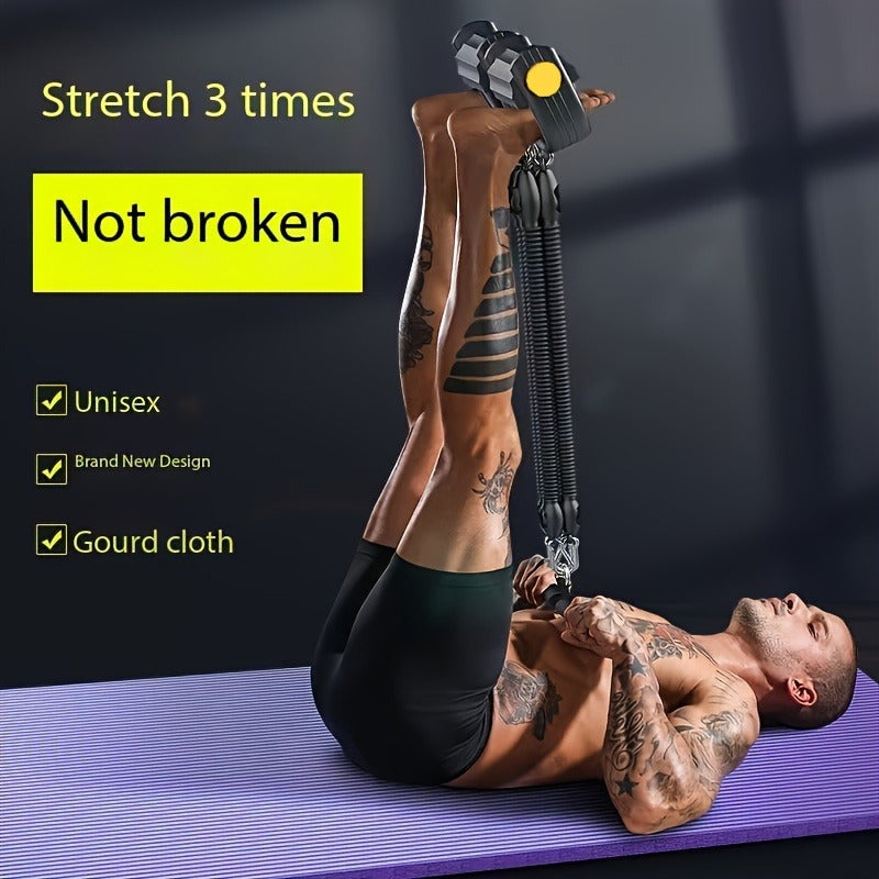 Adjustable Resistance Tension Bands Set with Foot Pedals & Handles