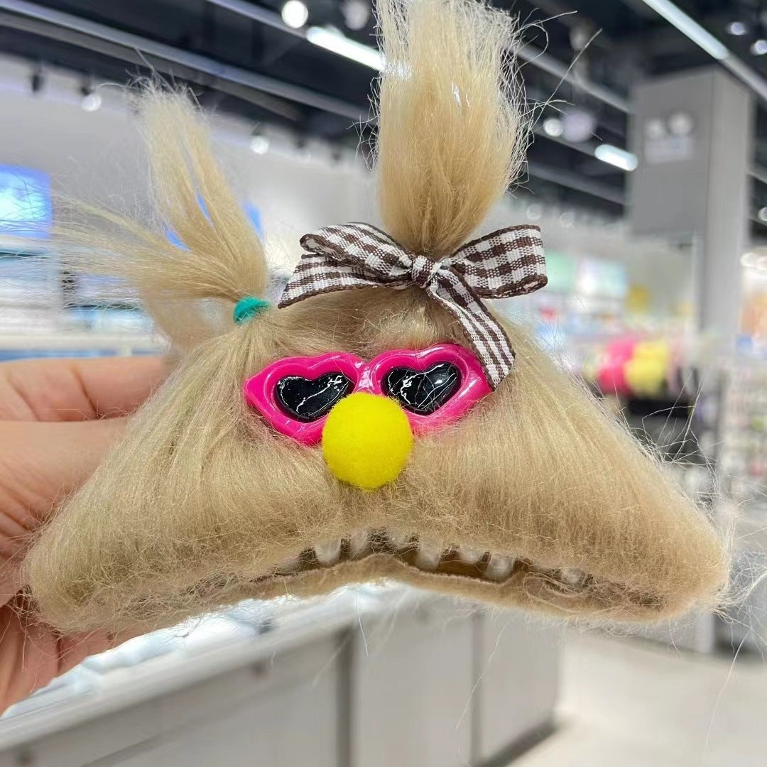 Plush Headband with Ears - Cute Expression Design
