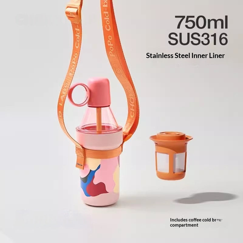 Insulated Travel Mug with Large Capacity - Portable Heat-Preserving Drinkware