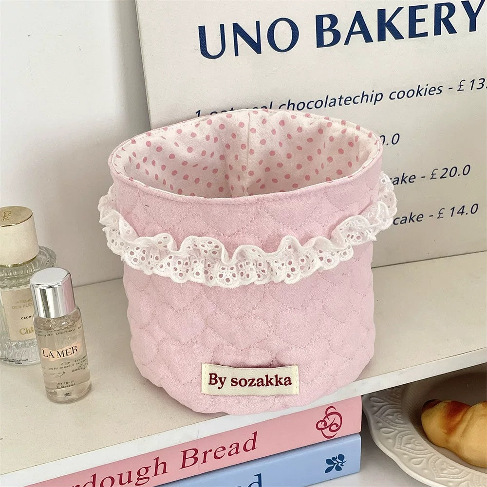 Fabric Desktop Storage Organizer for Odds and Ends, Snacks & Trinkets
