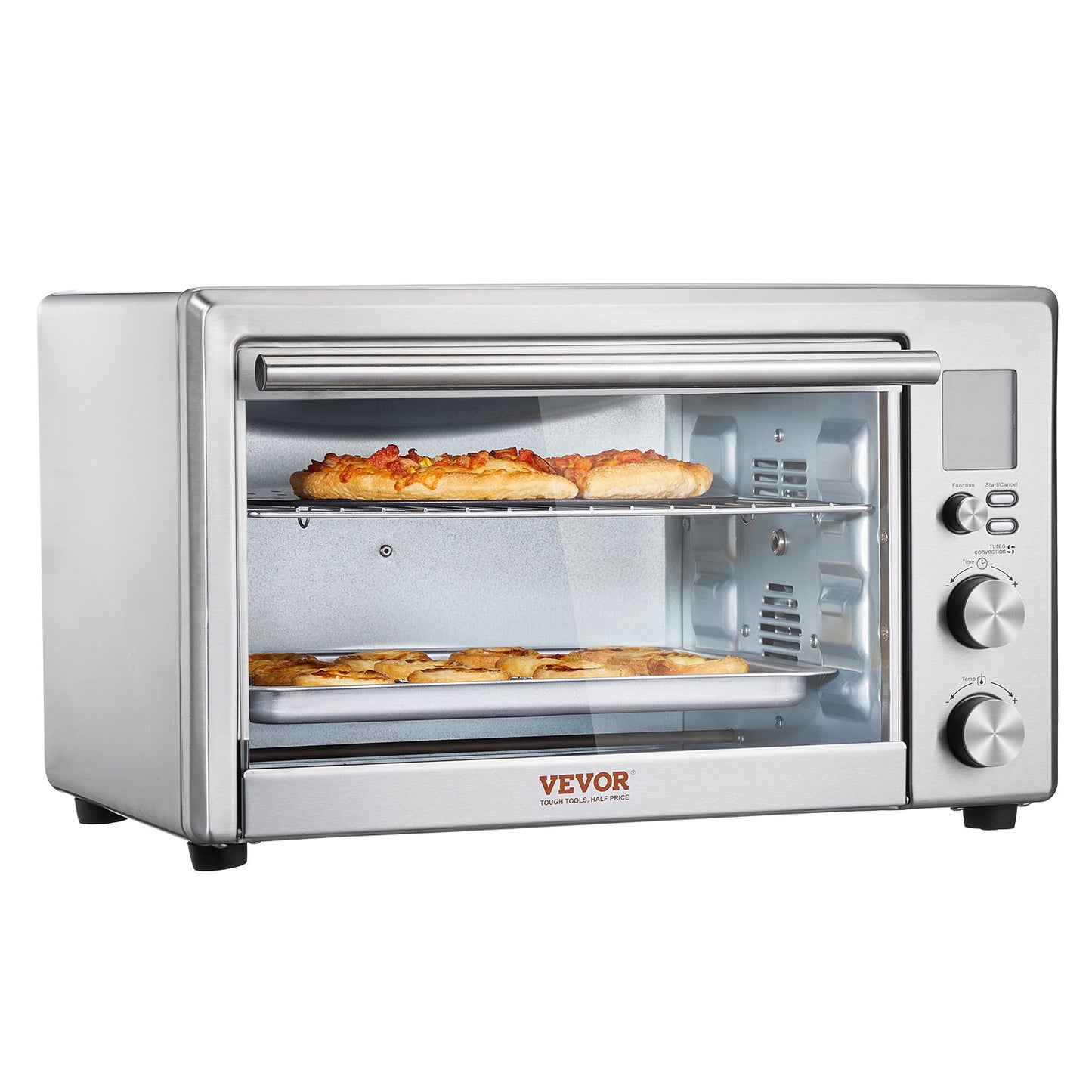 13-in-1 Air Fryer Toaster Oven 28L 1800W Convection Oven for Home Use - Silver