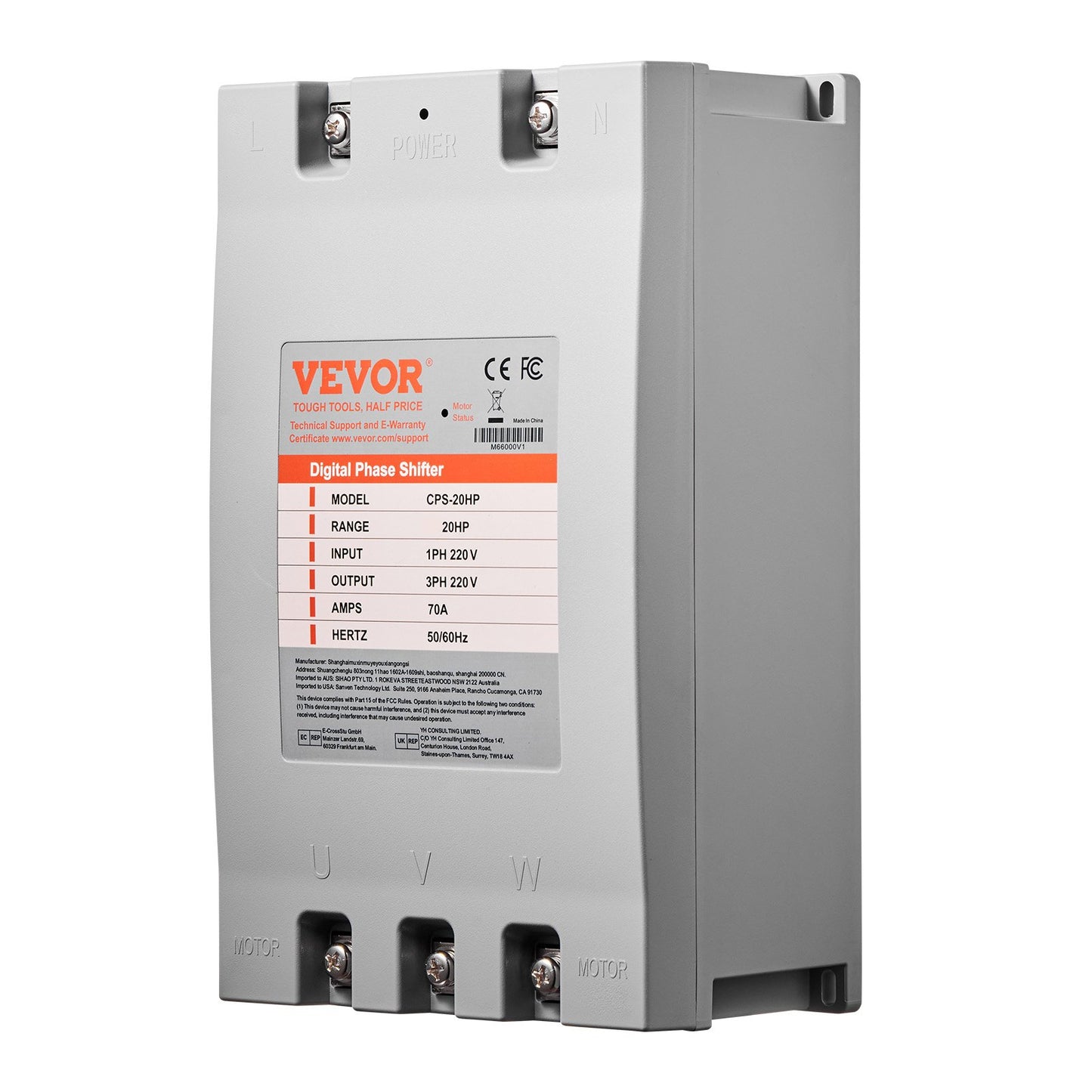 3 Phase Converter 20HP 70A 220V Digital Power Supply for Motor Equipment