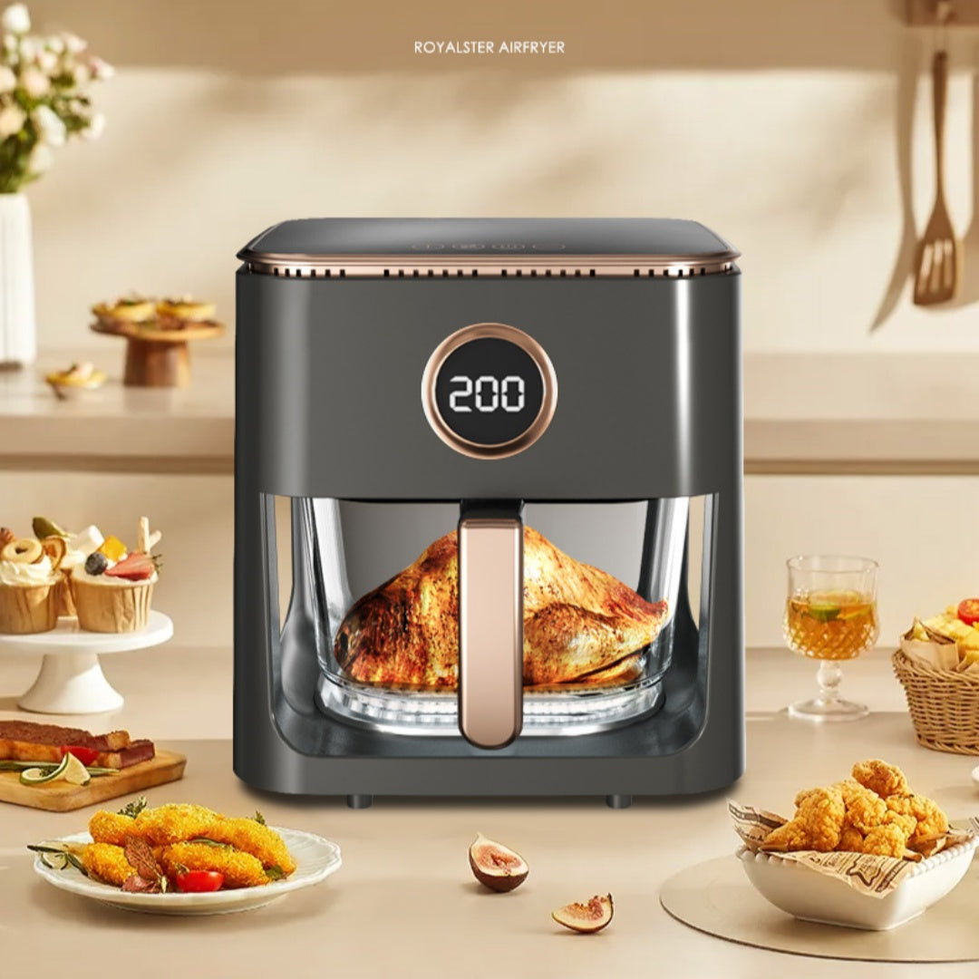 Large-Capacity Automatic Air Fryer with Panoramic Visual Display - 5L