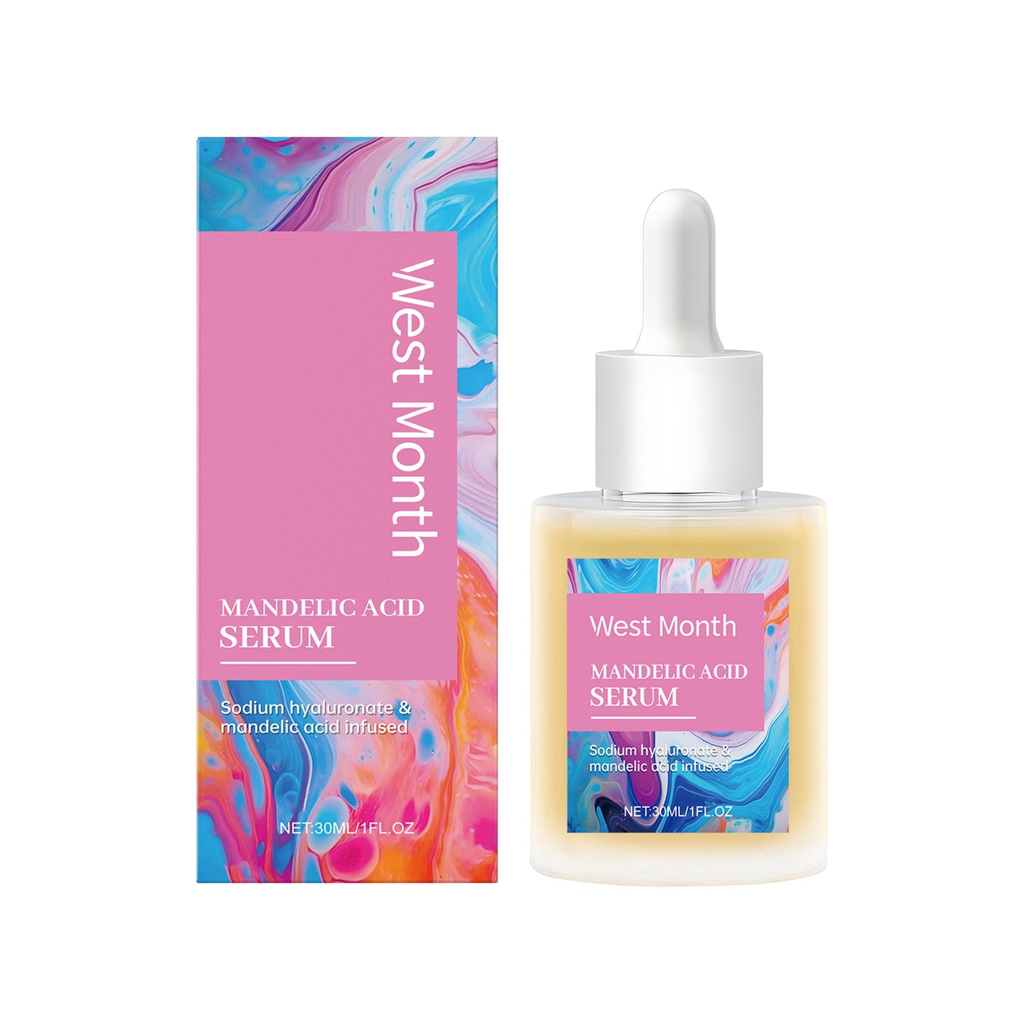 Mandelic Acid Facial Serum - Gentle Hydrating Daily Skin Care Essence 30ml