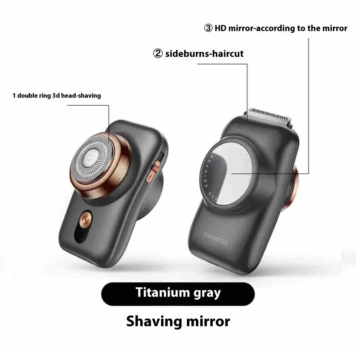 Electric Shaver for Men with Dual Blade Heads