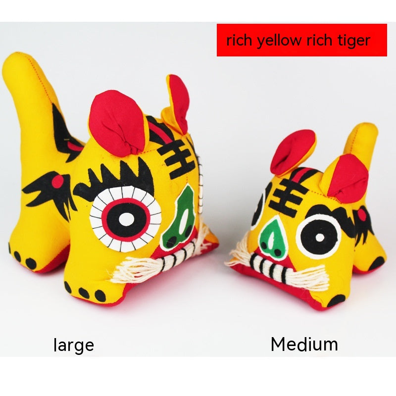 Handmade Cloth Tiger Chinese Style Folk Art Gift - Multiple Variants