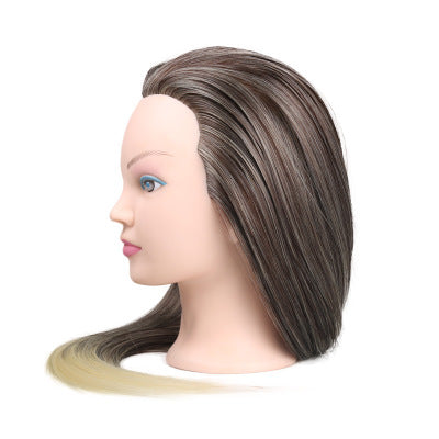 Wig Head Mannequin 60cm Long Straight Hair Training Head