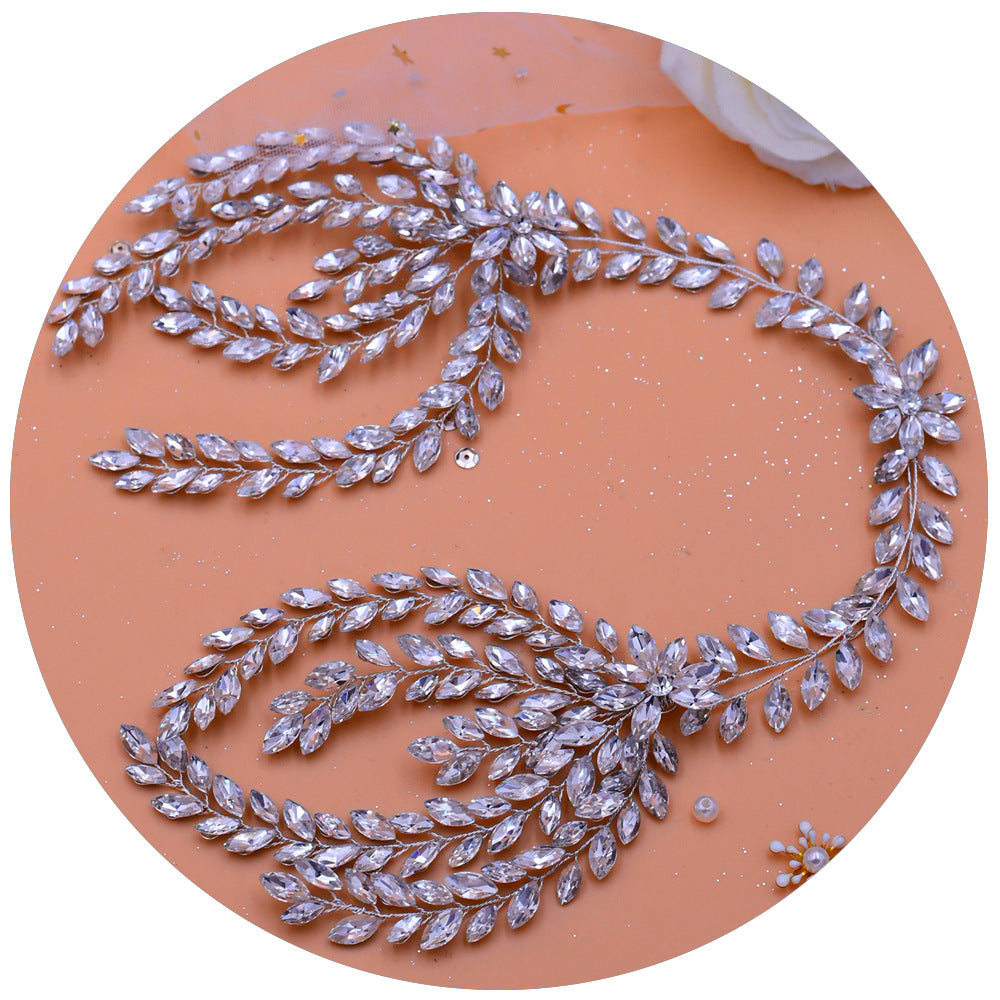 Rhinestone Flower Hair Band Headband - Women's