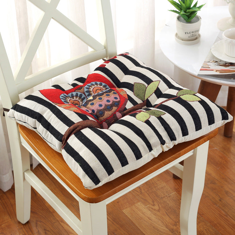 Thickened Non-Slip Chair Cushion for Dining & Kids Chairs - Solid Wood Stool Seat Pad