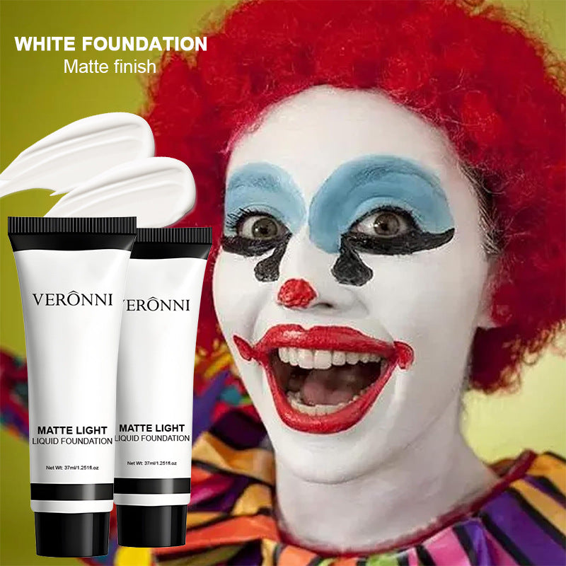 White Liquid Foundation 37ml Long-Lasting Concealer for Face Makeup