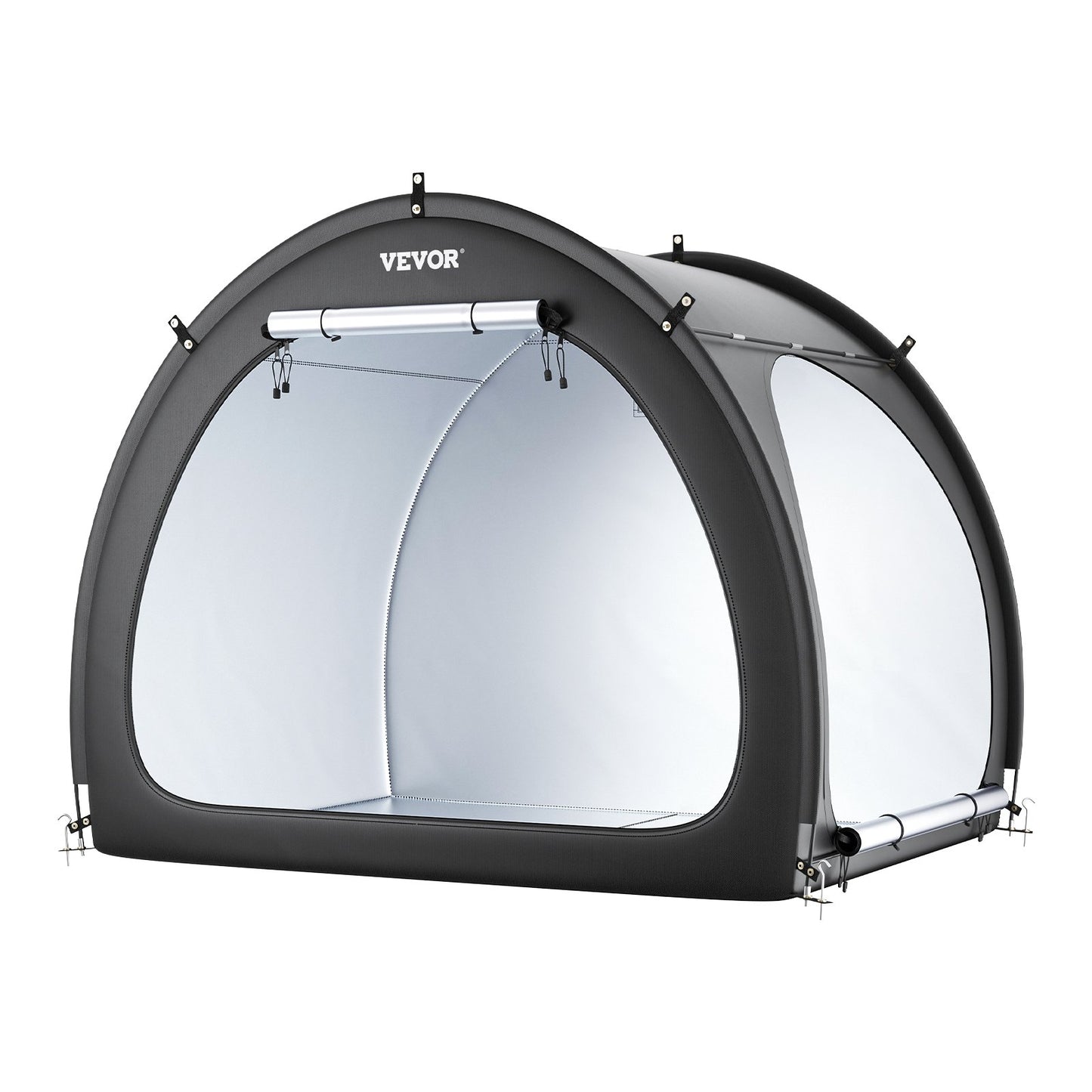 Outdoor Bike Storage Tent for 4-5 Bikes - Weatherproof Dual-Door Bike Shelter