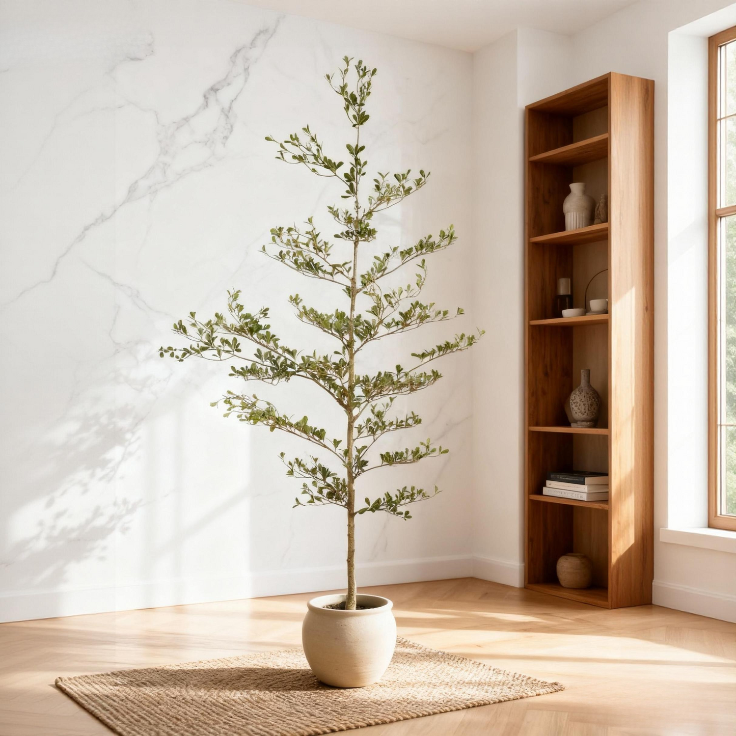 7FT Artificial Black Olive Tree - Realistic Indoor Fake Plant
