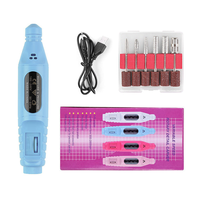 Portable USB Nail Polisher Machine - 20000 Speed