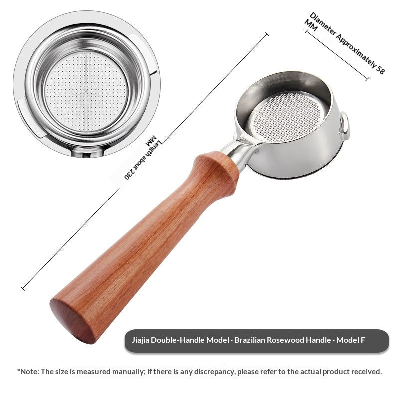 Italian-Style Coffee Machine Portafilter Bottomless Filter for Espresso